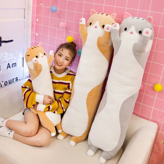 CuddleCat™ – 🐱💤 Peluche almohada suave y alargado